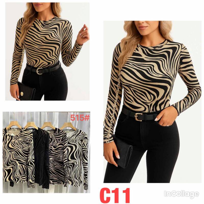 Bluzki damskie Roz M-2XL, Mix Kolor .Paczka 10 szt